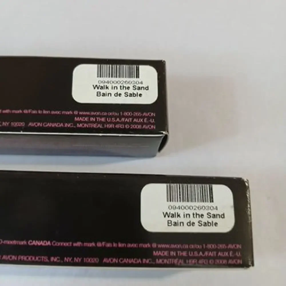 Set of (2) Avon Mark. Caribbean Shine Lip Gloss WALK IN THE SAND 0.49oz/ea NEW